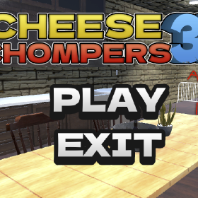 cheese chompers 3d poster