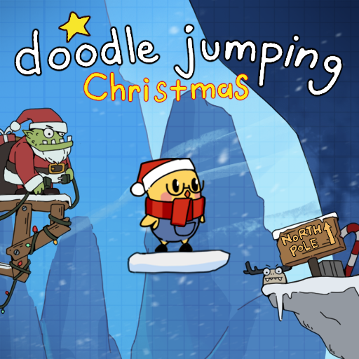 doodle jump christmas poster