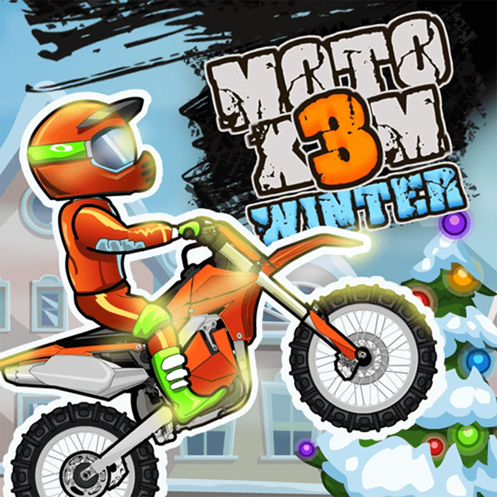 moto x3m 4 winter poster