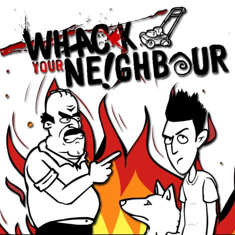 whack your neighbor poster
